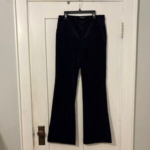 Velvet Black Boot Cut Pants